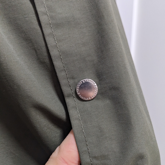 CROOKS & CASTLES Olive Green trench coat / rain coat - Picture 4 of 16